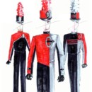 O-Inspired Red Contemporary Trio