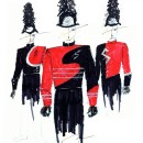 S-inspired Red Contemporary Trio